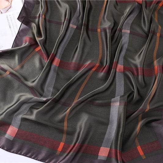 Foulard en Soie Géométrique - Allomarc.com