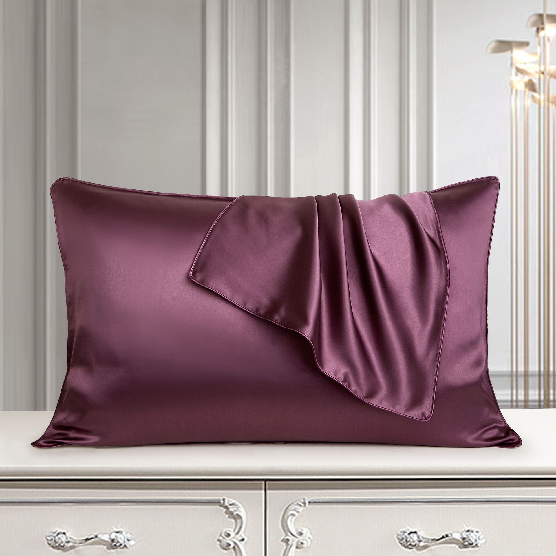 Housse de Coussin en Soie Pure