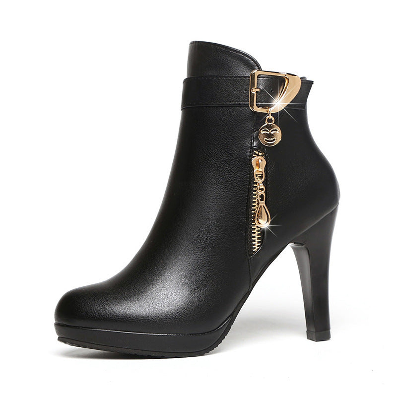 Bottes en Cuir pour Femmes - Automne Élégant