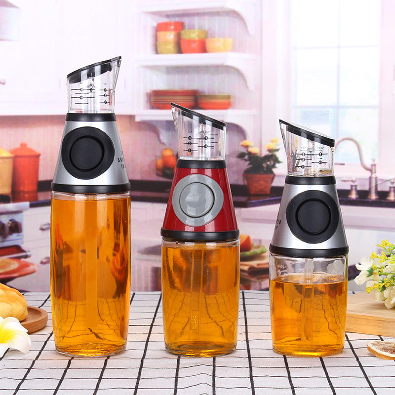 Bouteille en Verre Mesurable de 500ml pour Huile - Ustensiles de Cuisine