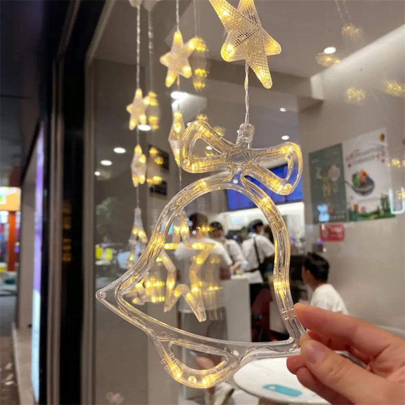 Guirlande Lumineuse Étoile LED 3 pièces pour Décoration de Noël