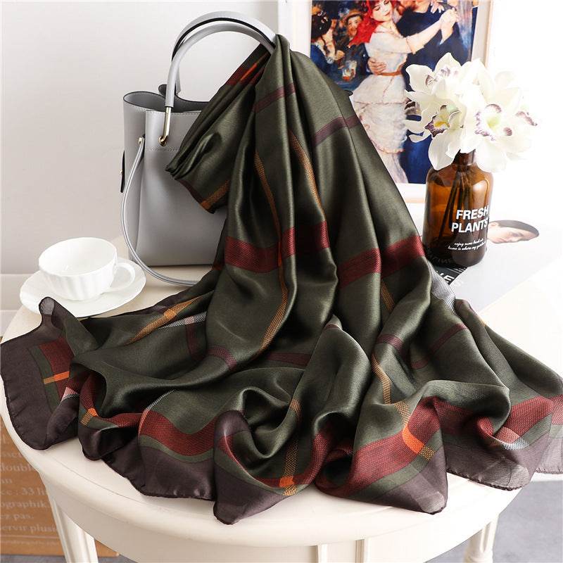 Foulard en Soie Géométrique - Allomarc.com