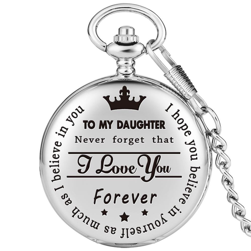 Montre de Poche Quartz "À Mon Fils, Amour Éternel"