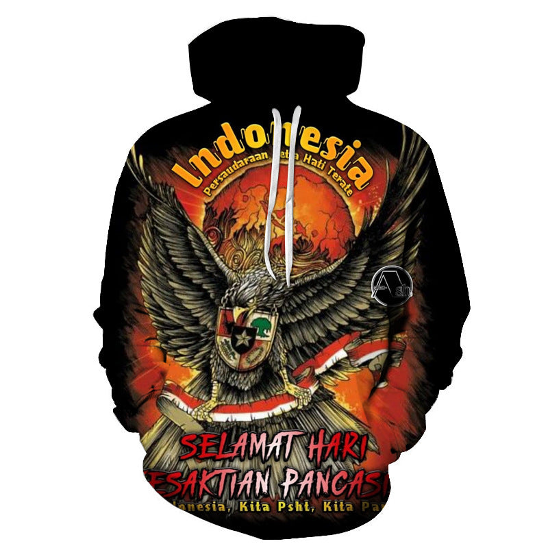 Hoodie 3D Imprimé Homme Liger aux Yeux Bleus