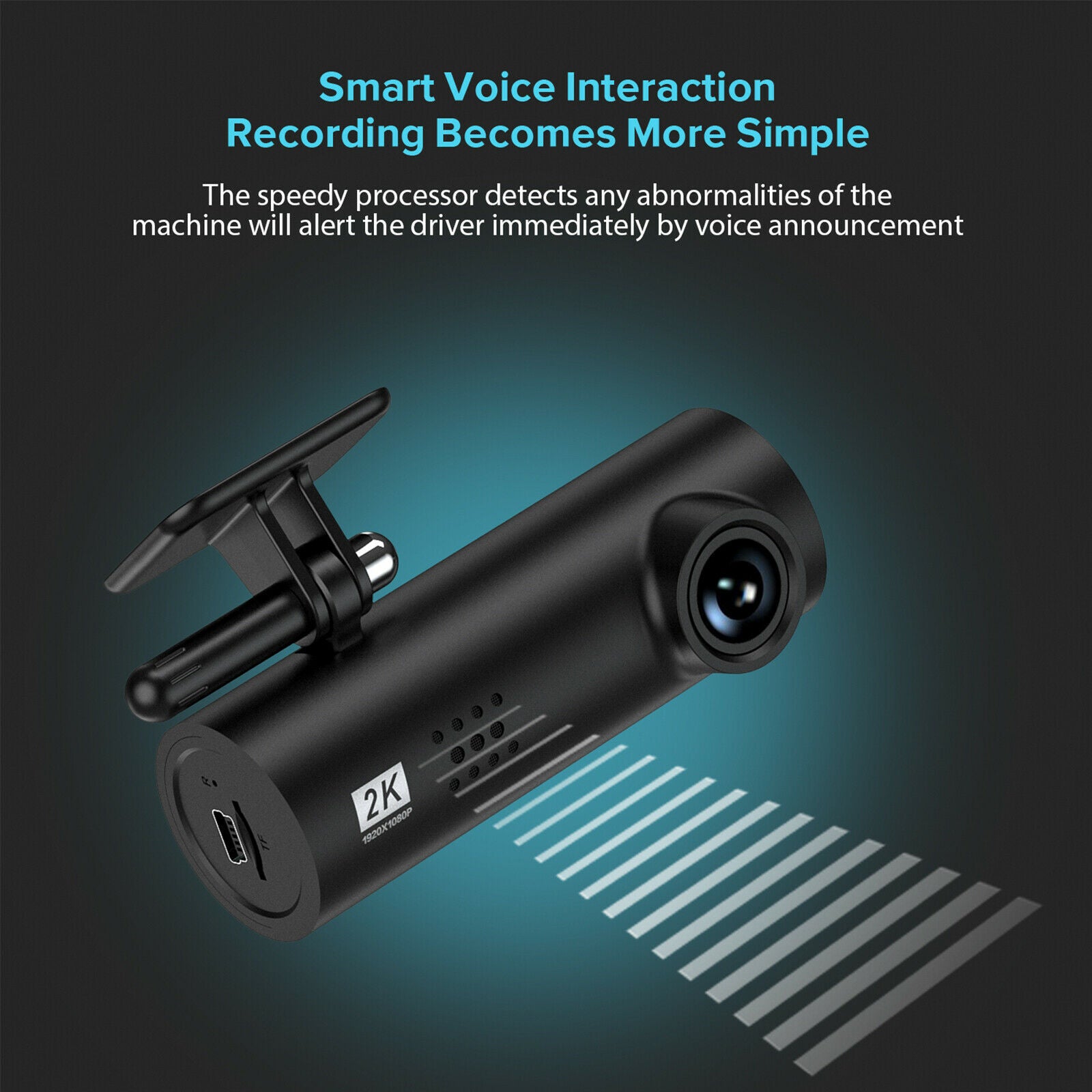 Enregistreur de conduite WiFi avec super vision nocturne