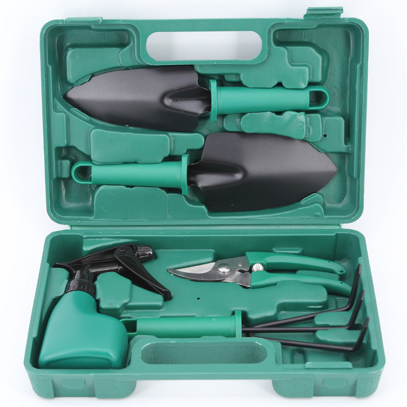 Ensemble de dix outils de jardinage