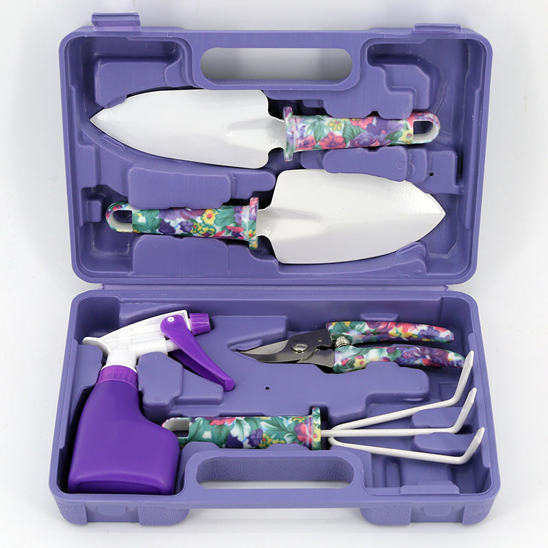 Ensemble de dix outils de jardinage