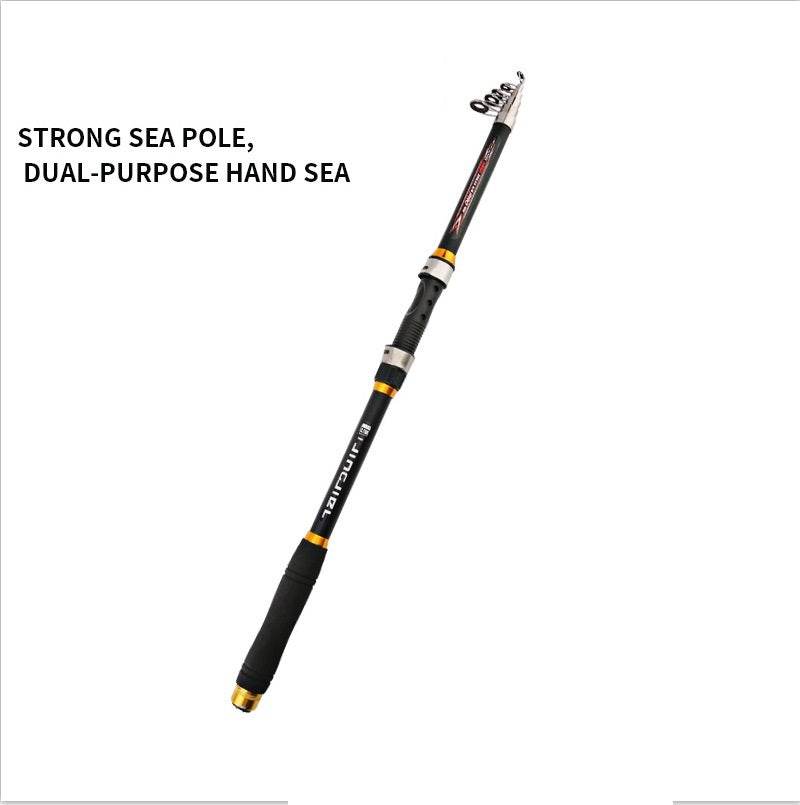Canne à Pêche Télescopique en Fibre de Carbone 2.1M - 3.6M - Allomarc.com