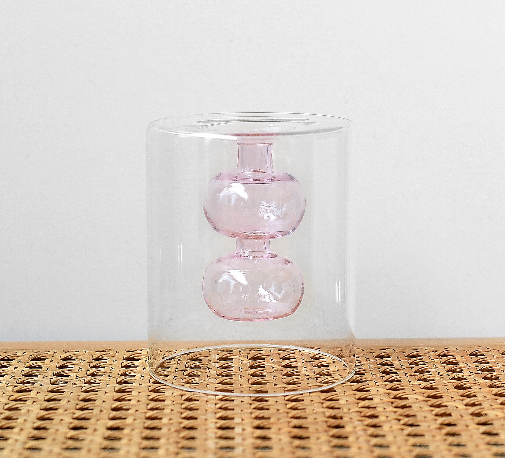 Vase en Verre Coloré Style Rétro pour Plantes Hydroponiques