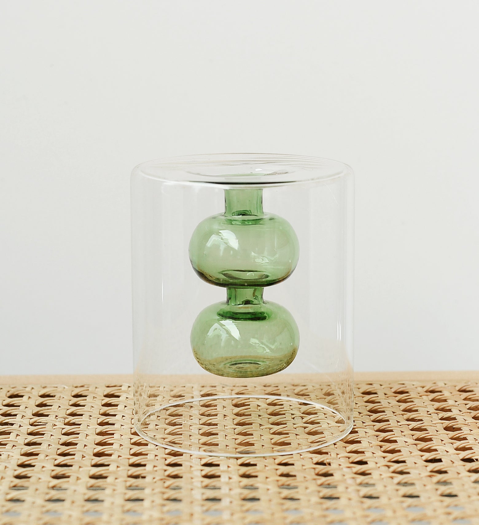 Vase en Verre Coloré Style Rétro pour Plantes Hydroponiques