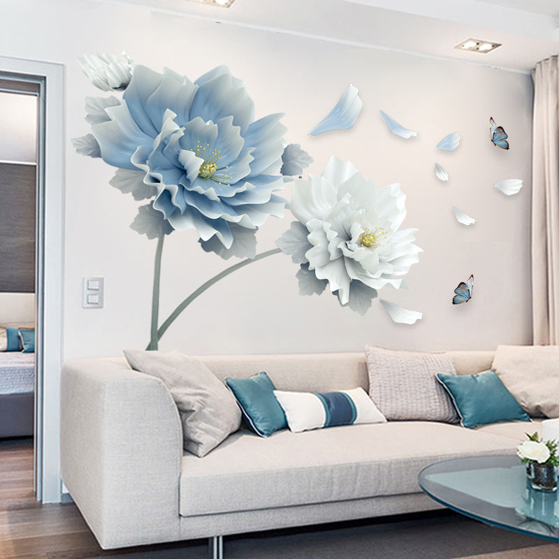 Autocollant Muraux Floral à Installer dans la Chambre