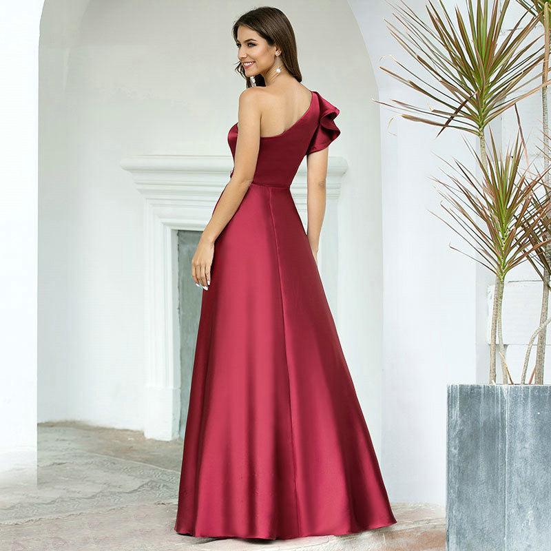 Robe de Mariage en Satin Haut de Gamme - Élégance Slim