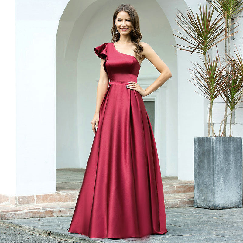 Robe de Mariage en Satin Haut de Gamme - Élégance Slim