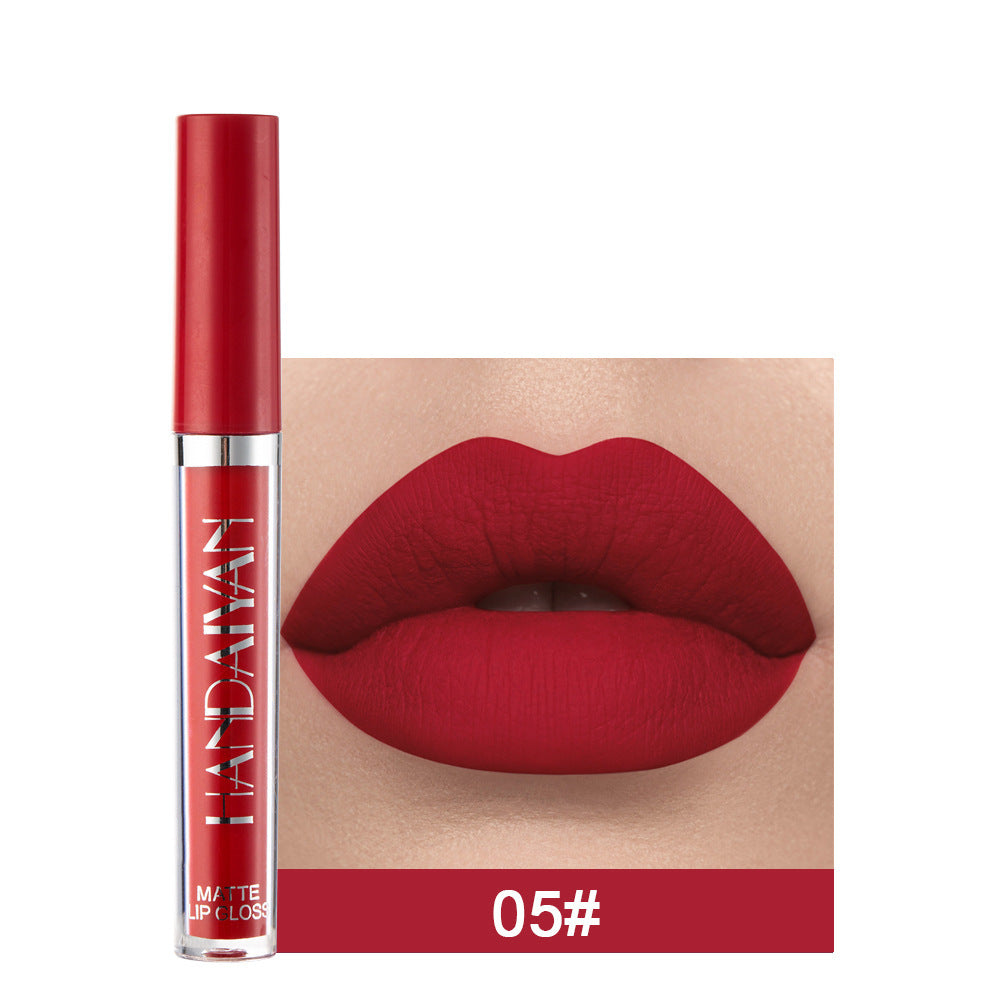 Gloss à Lèvres Mat Non-collant, Rouge à Lèvres Liquide Mat Résistant