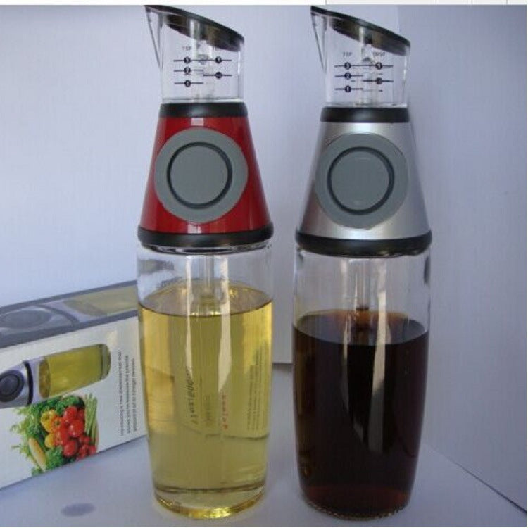 Bouteille en Verre Mesurable de 500ml pour Huile - Ustensiles de Cuisine
