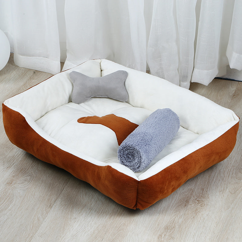 Grand Chenil en Peluche pour Chiens