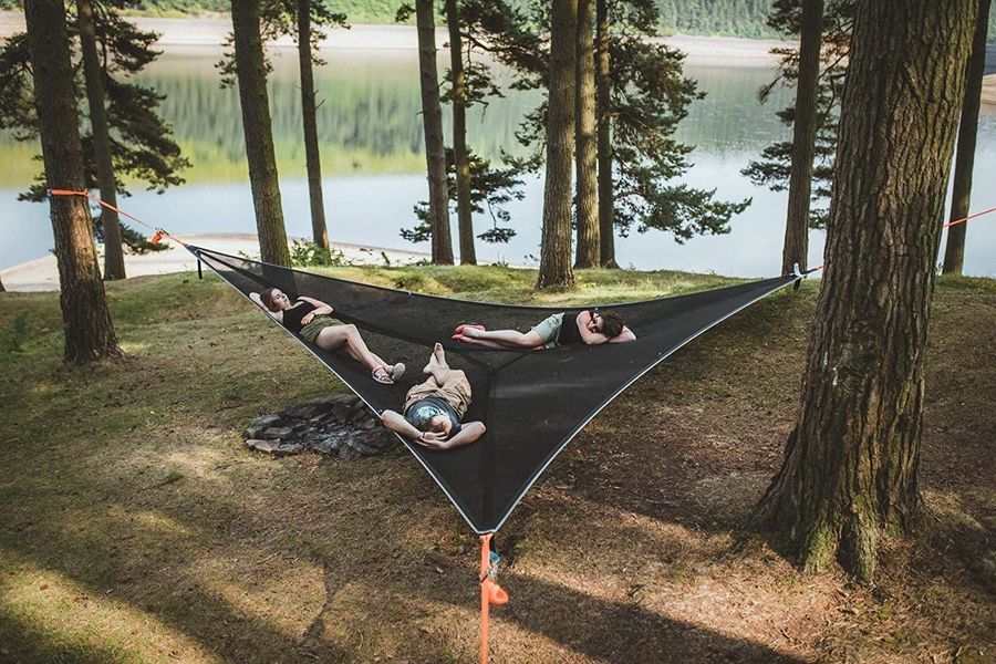 Hamac Multi-Personnel Design Triangulaire Portable