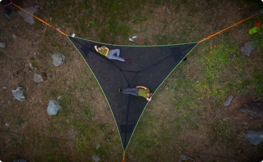 Hamac Multi-Personnel Design Triangulaire Portable