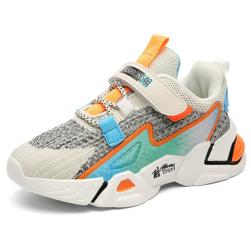 Baskets en Tricot Volant pour Enfants, Sneakers Casual pour Garçons