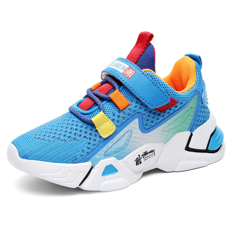 Baskets en Tricot Volant pour Enfants, Sneakers Casual pour Garçons