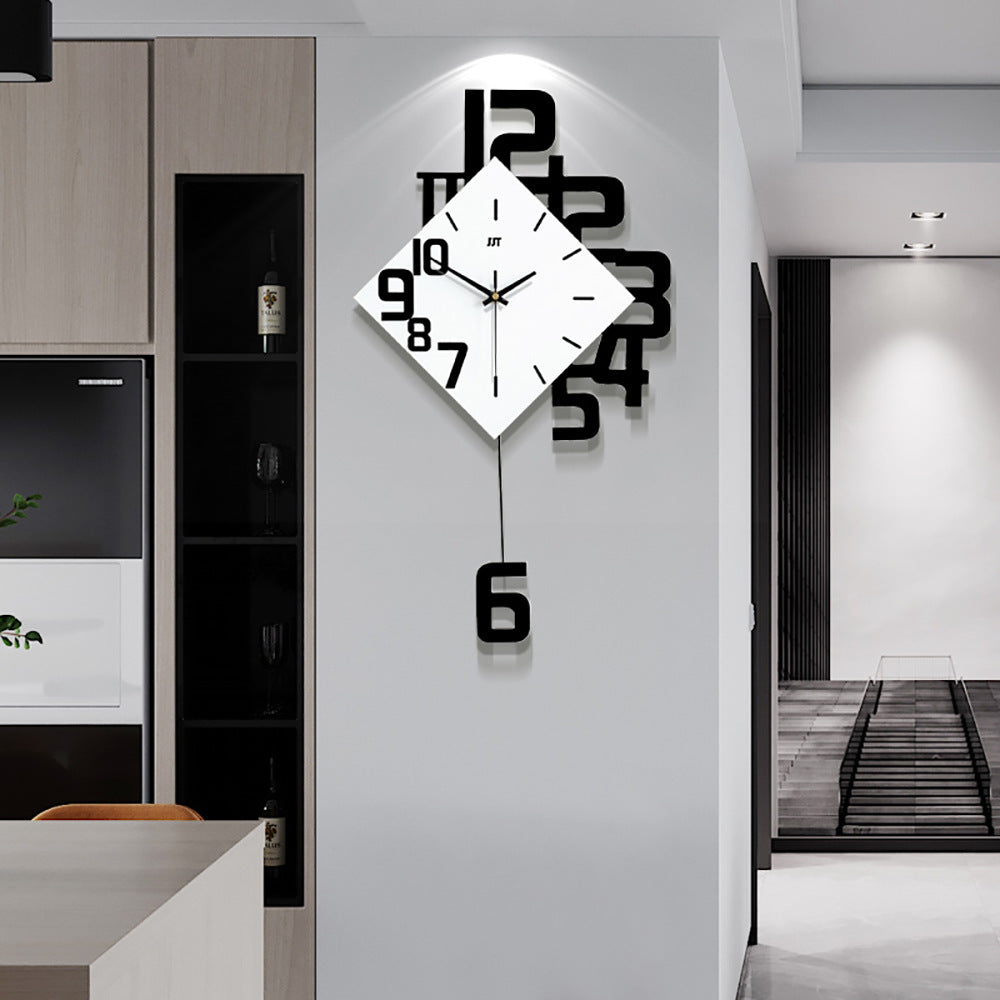 Horloge Murale Digitale Personnalisée en Bois