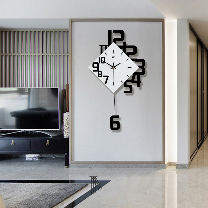 Horloge Murale Digitale Personnalisée en Bois