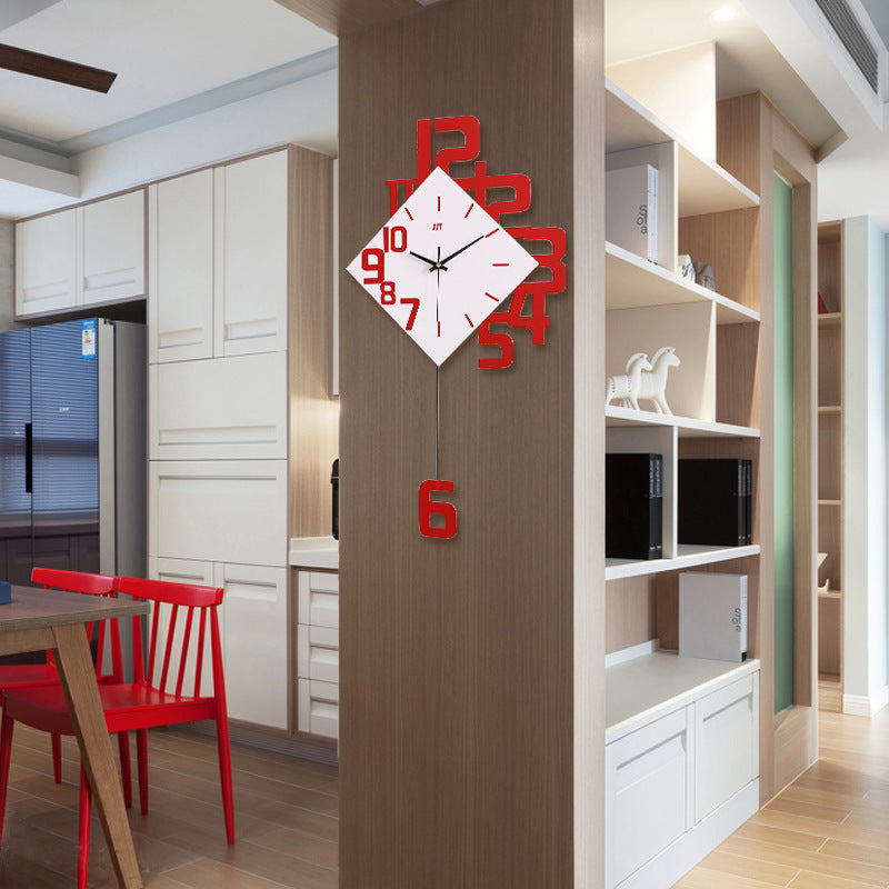 Horloge Murale Digitale Personnalisée en Bois