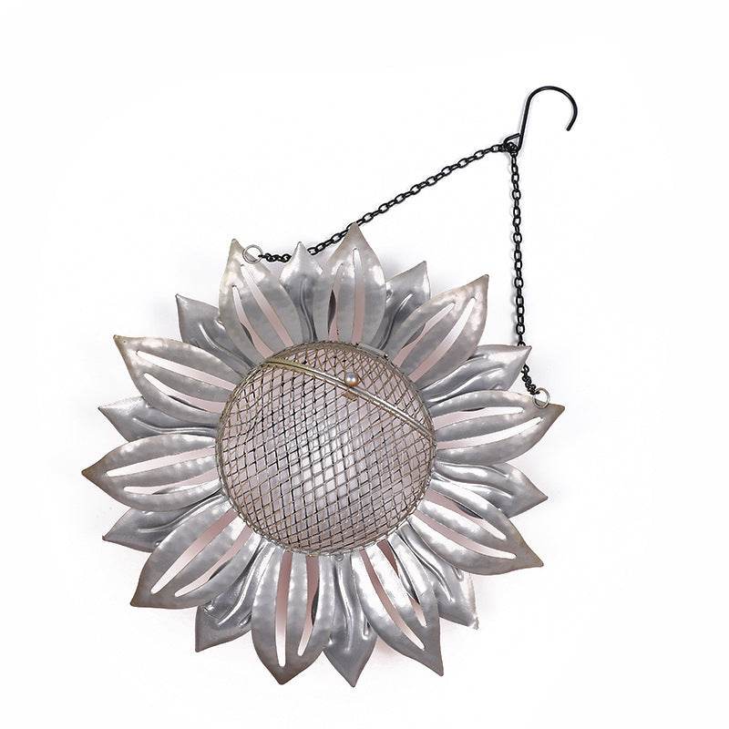 Feeder à oiseaux en fer forgé en forme de fleur - Allomarc.com