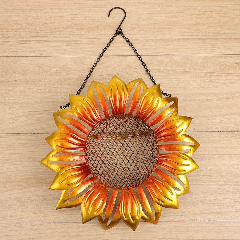 Feeder à oiseaux en fer forgé en forme de fleur - Allomarc.com