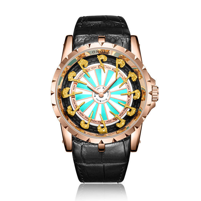 Montre pour homme ONOLA Round Table Knights en quartz unique