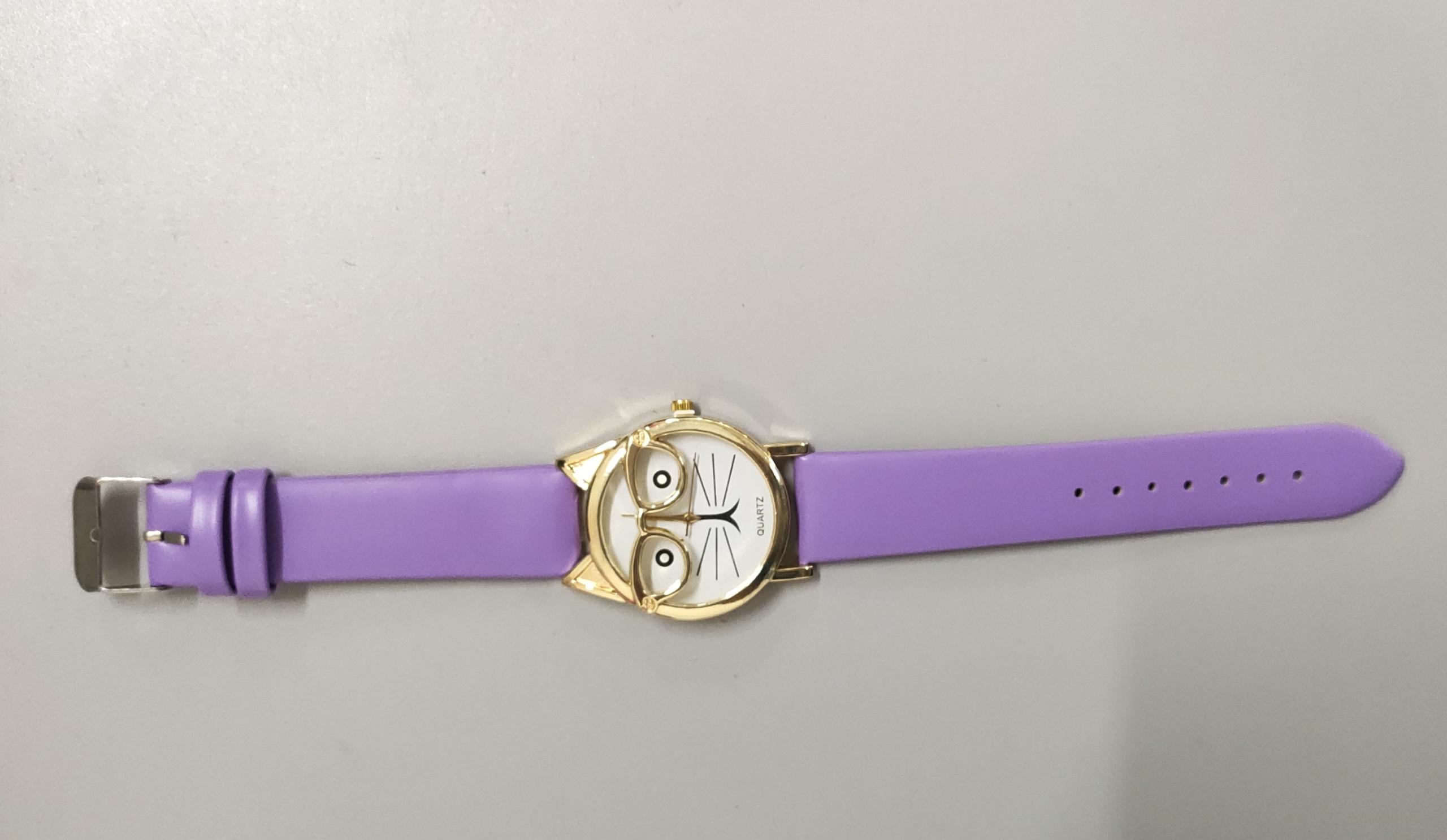 Montre Enfant Cartoon Mignonne avec Visage de Chat