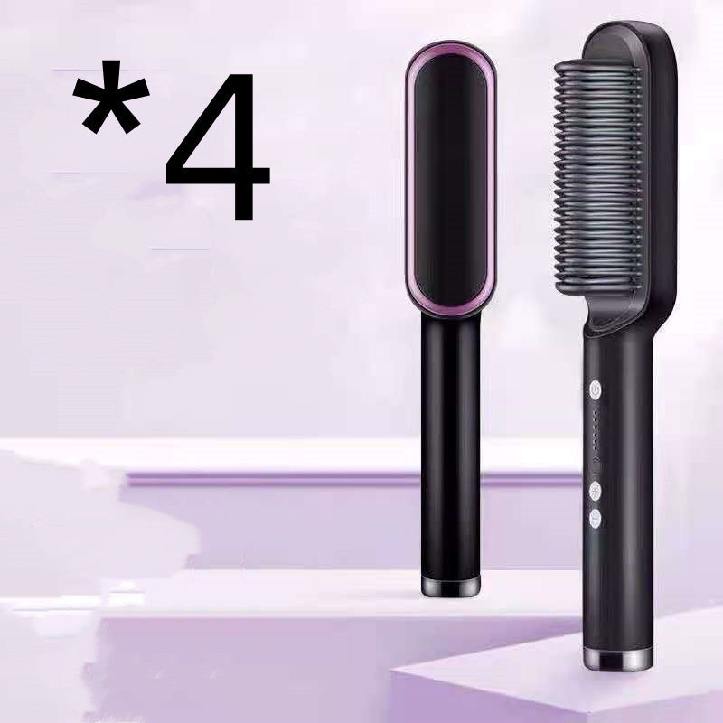 Fer à Lisser 2 En 1 avec Peigne Chaud et Boucleur Ions Négatifs