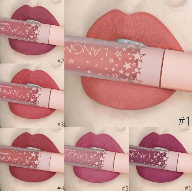 Ensemble de Rouge à Lèvres Velouté Mat Waterproof Longue Durée
