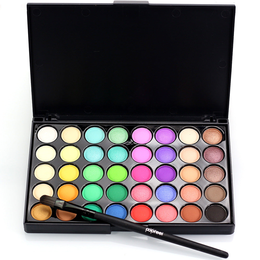 Palette de Maquillage Paillettes Waterproof en 40 Couleurs