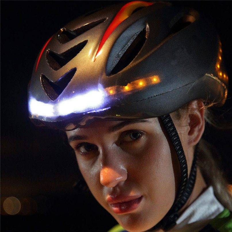 Casque de vélo intelligent avec signalisation LED
