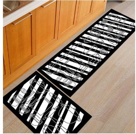 Tapis de sol antidérapants et imperméables, lavables en machine pour la maison