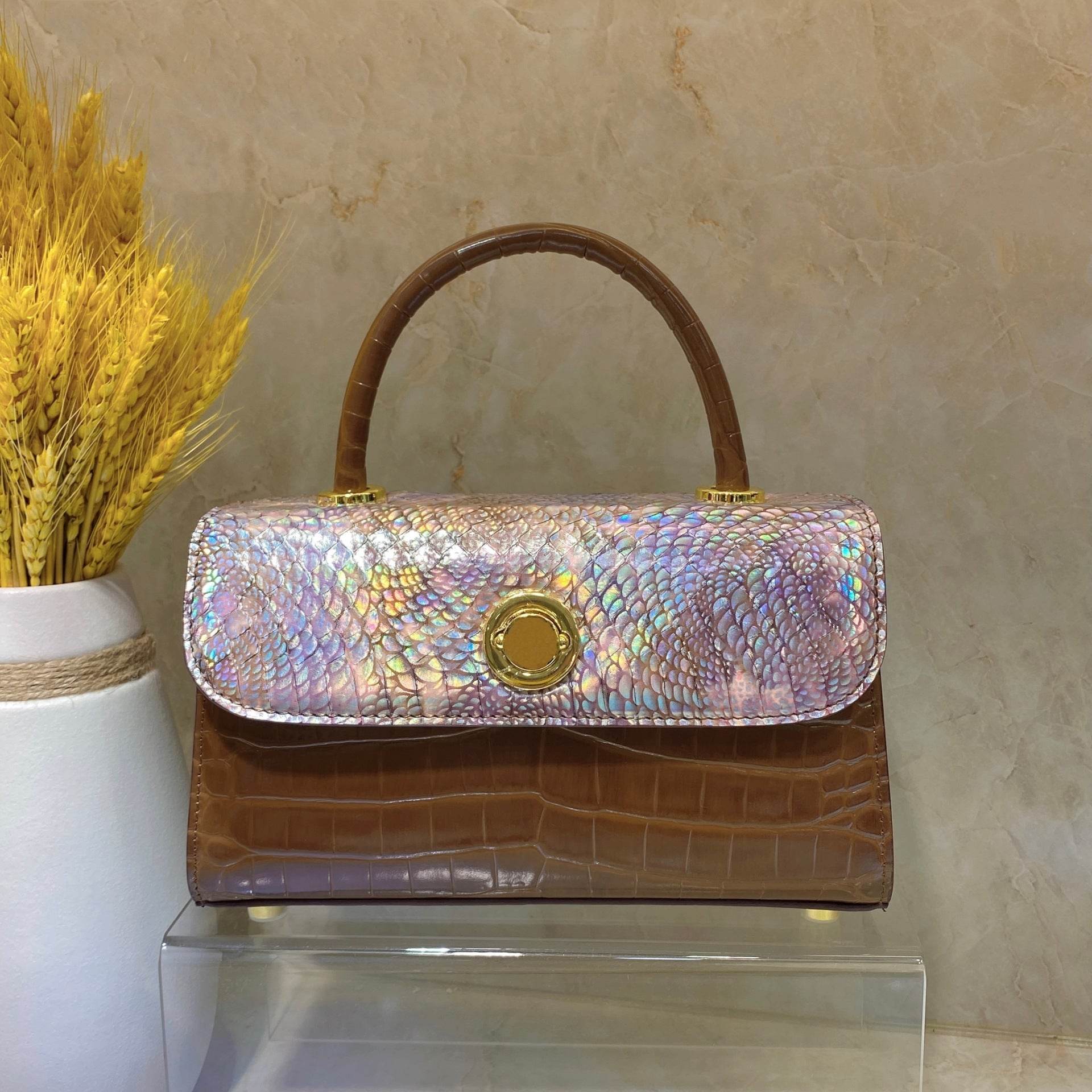 Pochette en Cuir Python Véritable - Allomarc.com