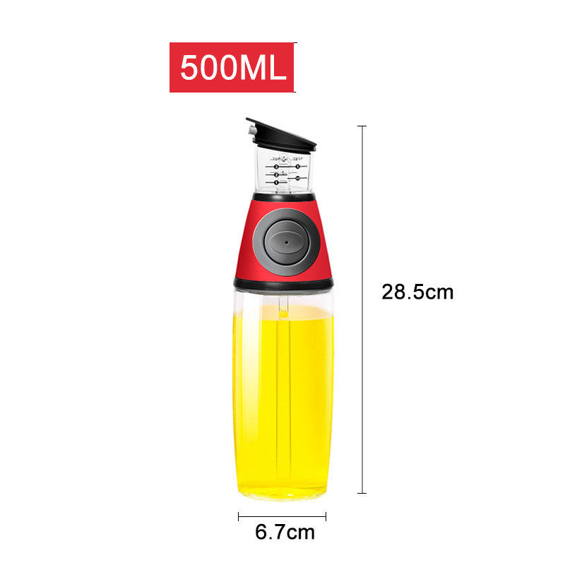Bouteille en Verre Mesurable de 500ml pour Huile - Ustensiles de Cuisine