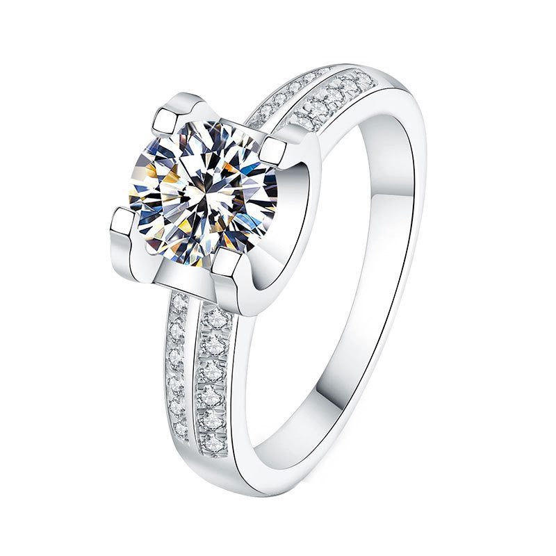 Bague Ouverte en Moissanite pour Femmes - Élégance et Style