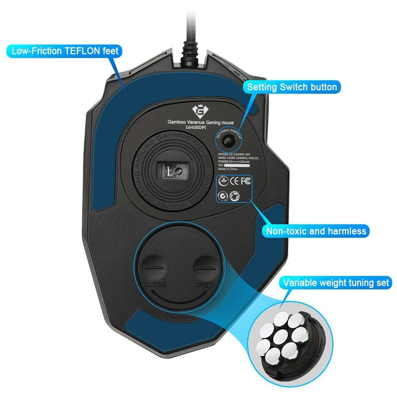 Souris Gaming RGB avec Rétroéclairage