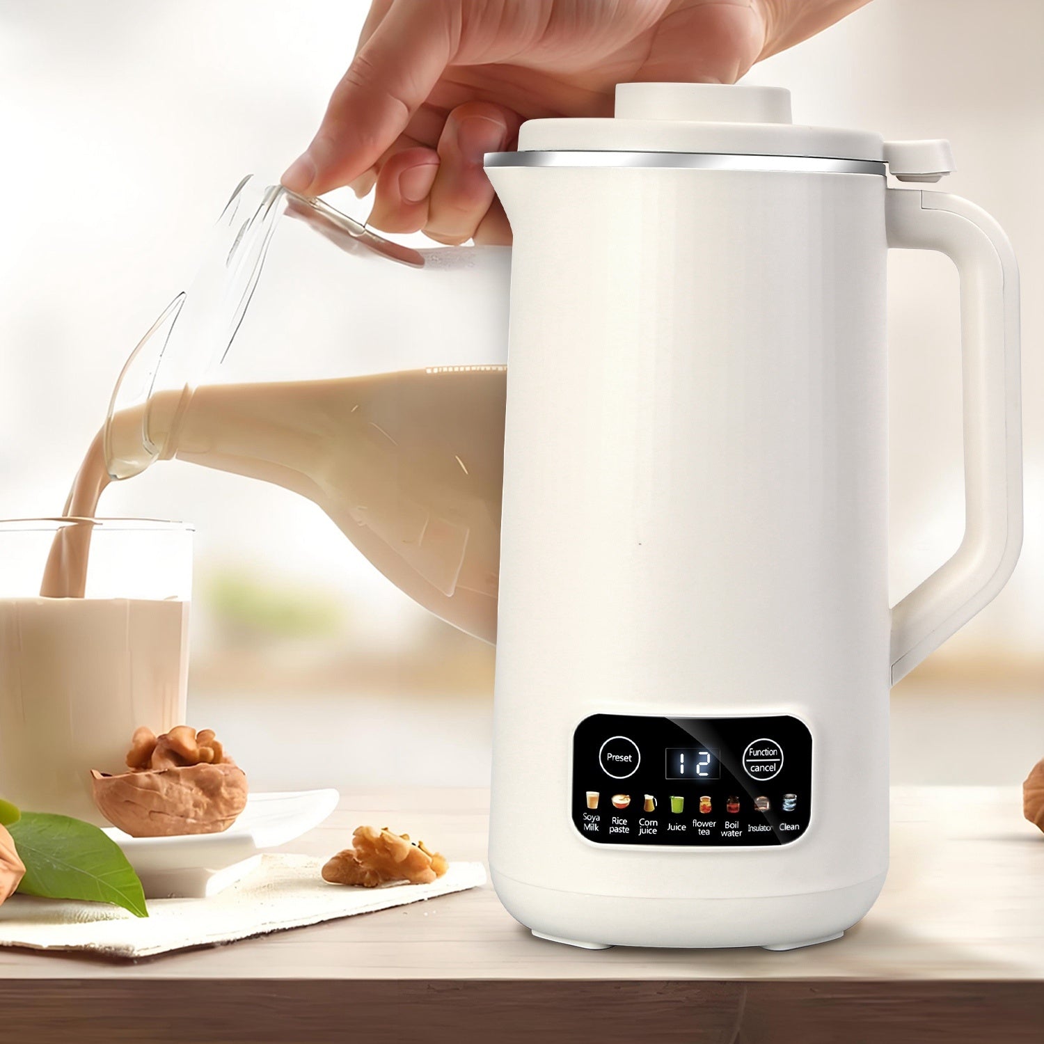 Machine à Lait Végétal 27Oz avec Fonction de Nettoyage Automatique