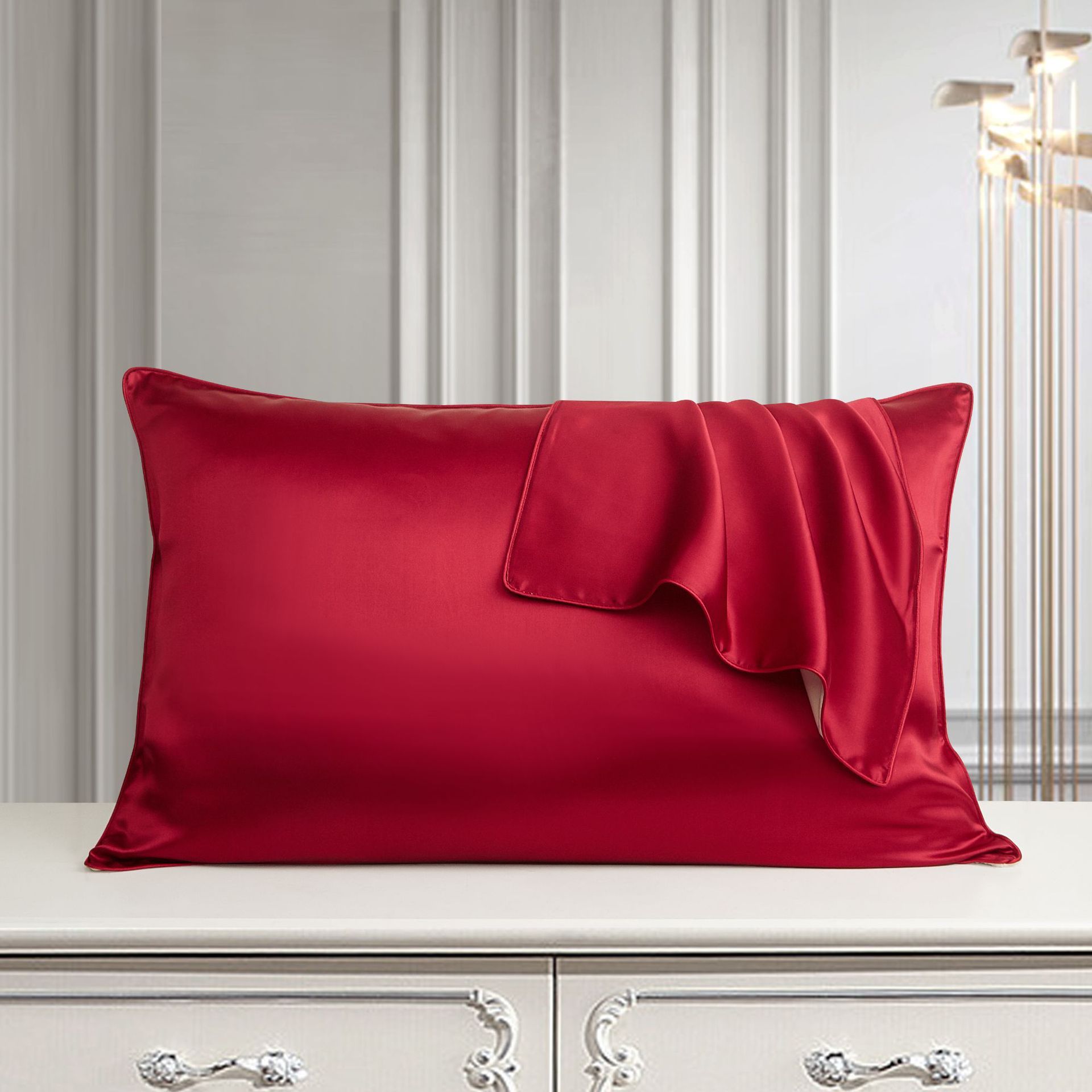 Housse de Coussin en Soie Pure