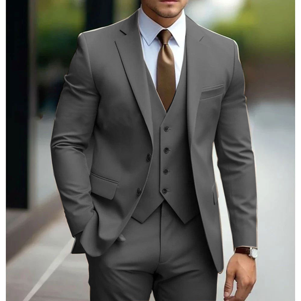 Costume trois pièces homme business casual pour mariage