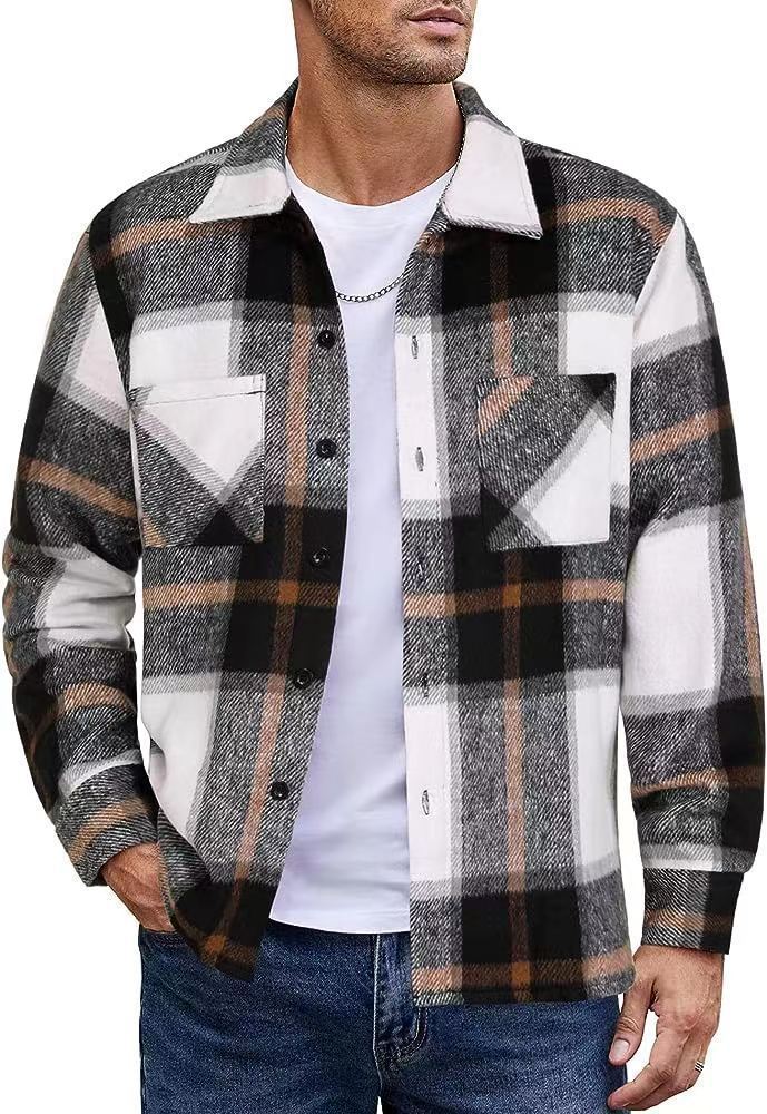 Manteau Padded à Carreaux pour Homme