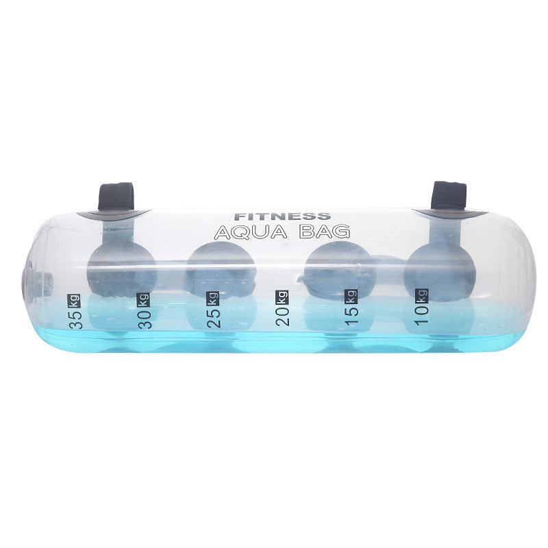 Haltère Transparent Cylindrique en Eau pour Fitness