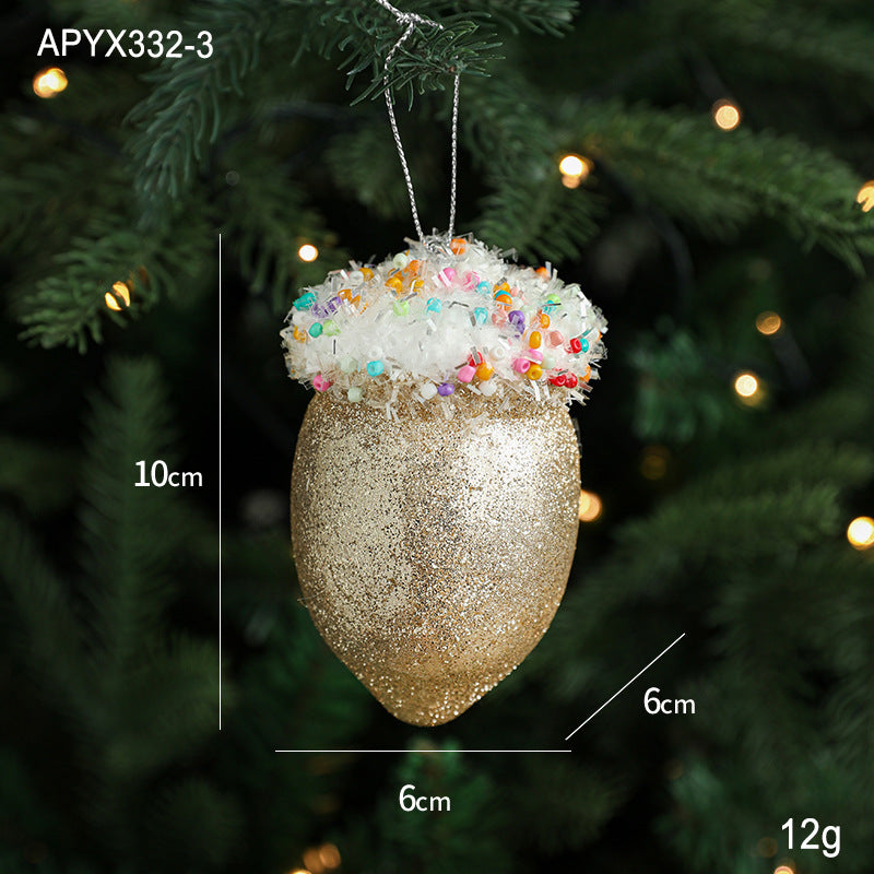 Décoration de Noël en Pendentif Crème Glacée - Petits Accessoires Suspendus