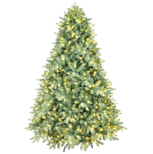Arbre de Noël Artificiel 4ft Teinte Bleu Vert avec 592 Branches en PE PVC