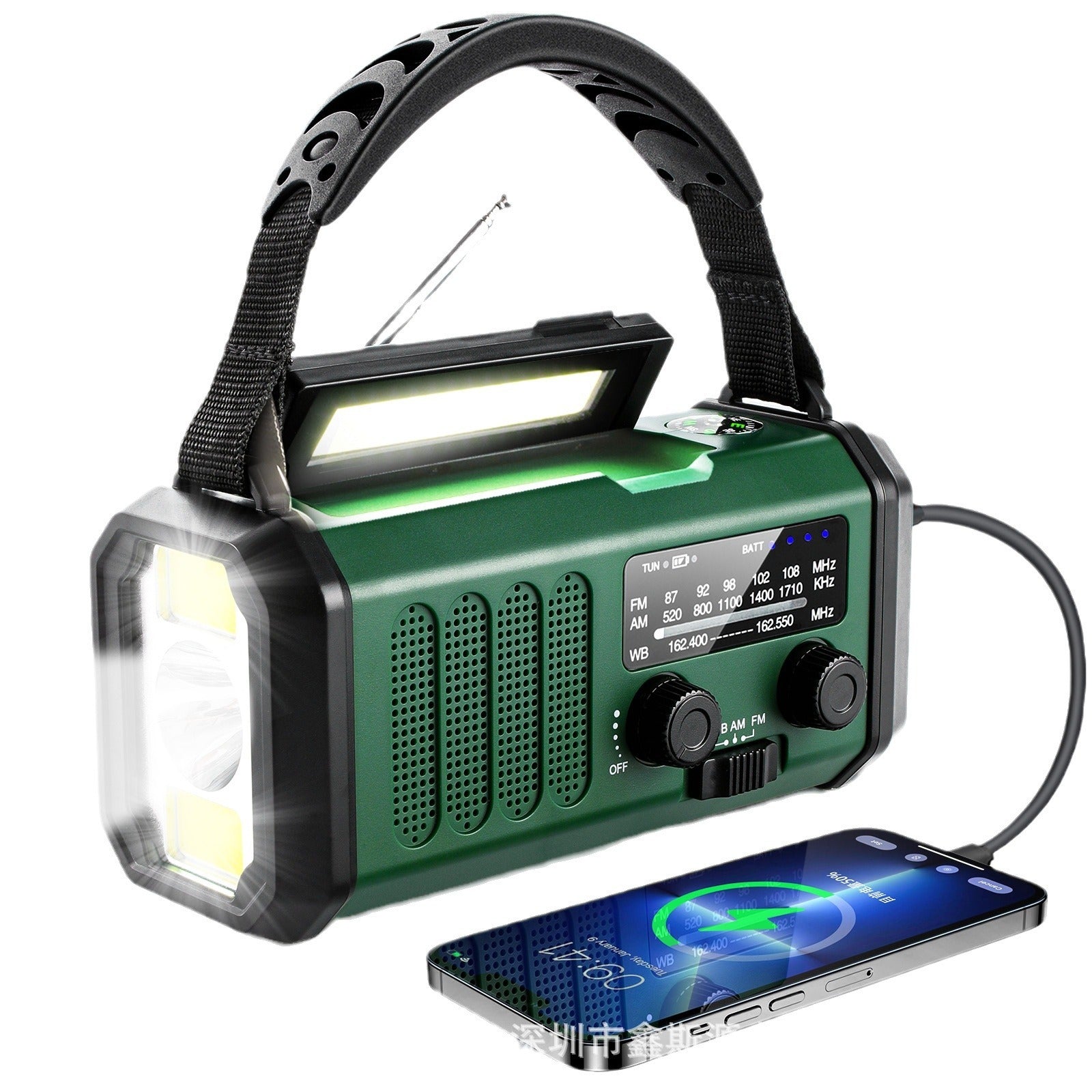 Lampe de Poche Portable Solaire d'Urgence FMAM