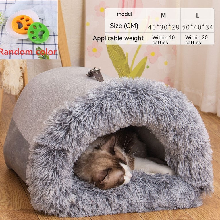Nid Portable Splice pour Animaux - Confort d'Automne et Hiver
