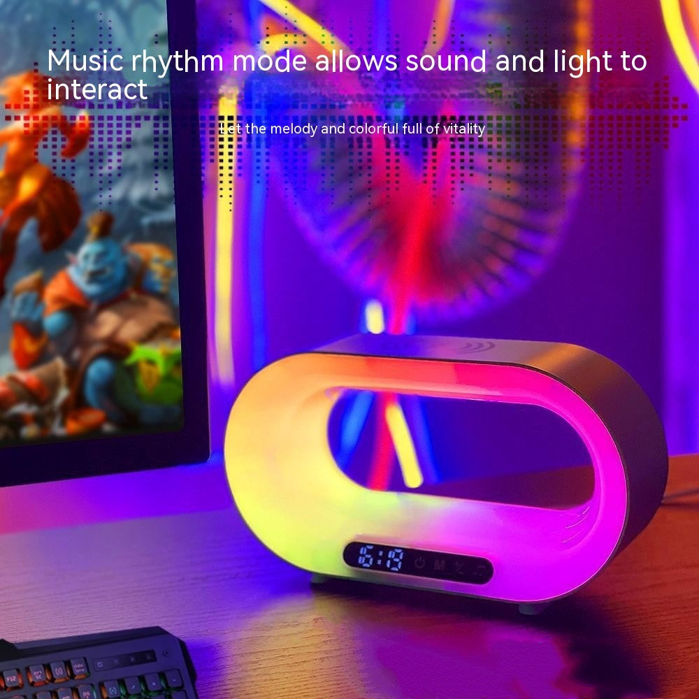 Lampe de Bureau LED 3 en 1 avec Contrôle APP, Chargeur sans Fil et Réveil